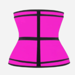 Latex Waist Trainer Corset Double Belt rose moin cher